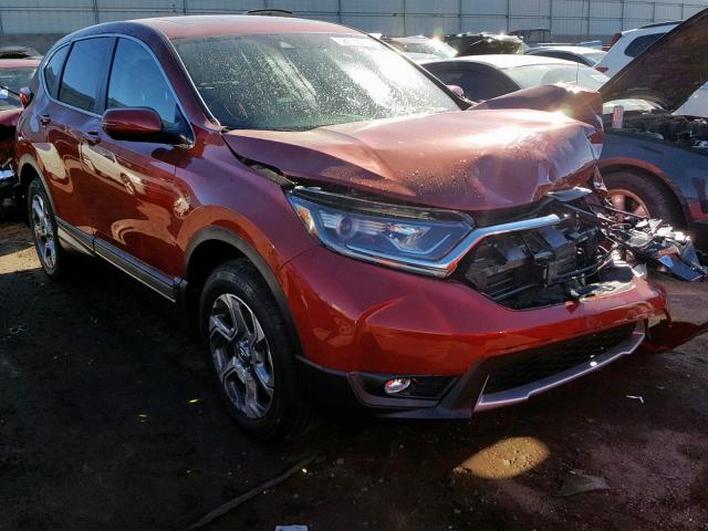 2HKRW2H85JH687265 - 2018 HONDA CR-V EXL ORANGE photo 1