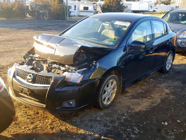 3N1AB6AP9CL750746 - 2012 NISSAN SENTRA 2.0 BLACK photo 2