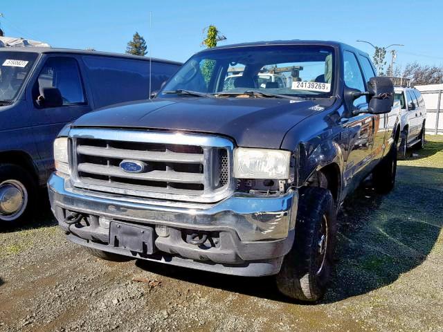 1FTSW31P24EA33790 - 2004 FORD F350 SRW S BLUE photo 2