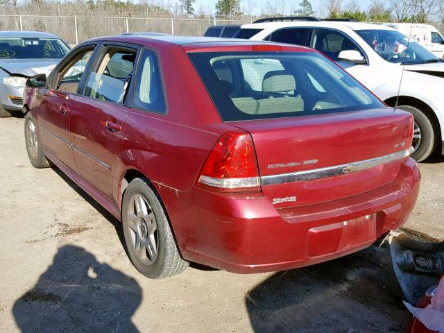 1G1ZT63846F193142 - 2006 CHEVROLET MALIBU MAX ბურგუნდია ფოტო 3