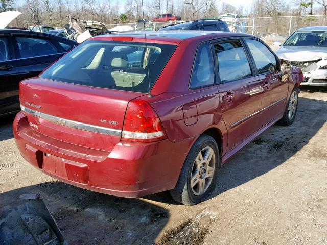 1G1ZT63846F193142 - 2006 CHEVROLET MALIBU MAX ბურგუნდია ფოტო 4