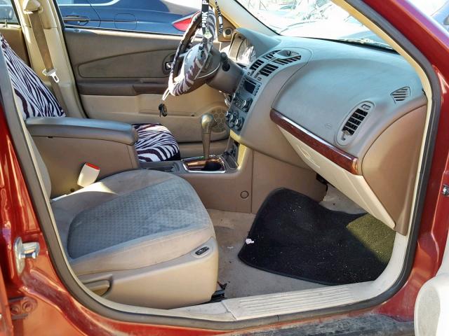 1G1ZT63846F193142 - 2006 CHEVROLET MALIBU MAX ბურგუნდია ფოტო 5