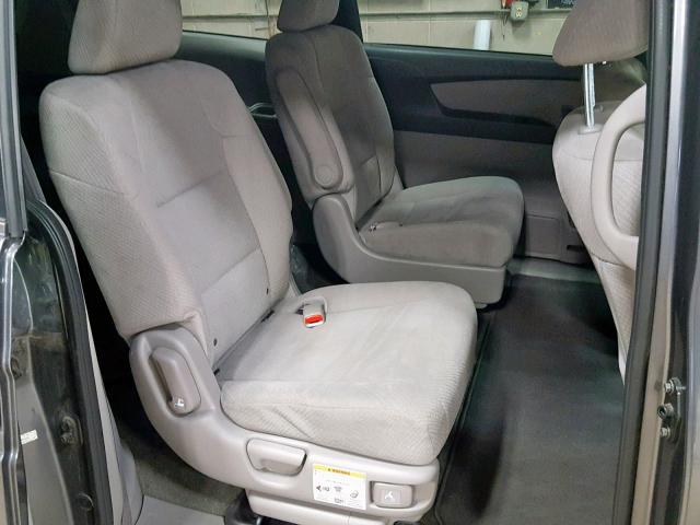 5FNRL5H27EB043762 - 2014 HONDA ODYSSEY LX GRAY photo 6