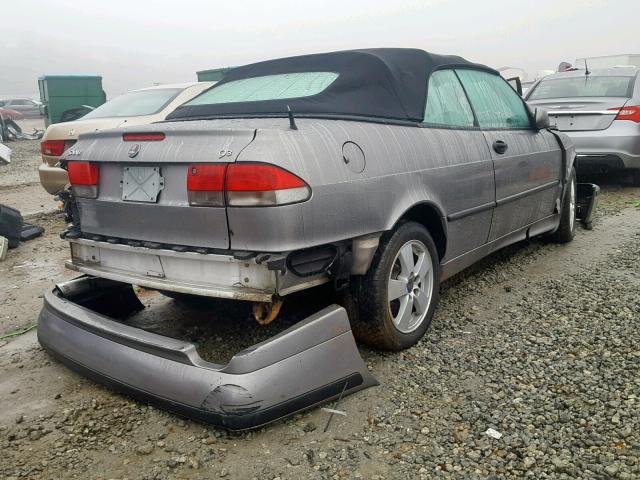 YS3DF75K637003699 - 2003 SAAB 9-3 SE GRAY photo 4