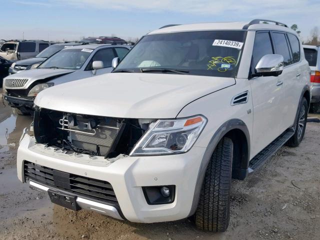 JN8AY2ND5J9051676 - 2018 NISSAN ARMADA SV WHITE photo 2