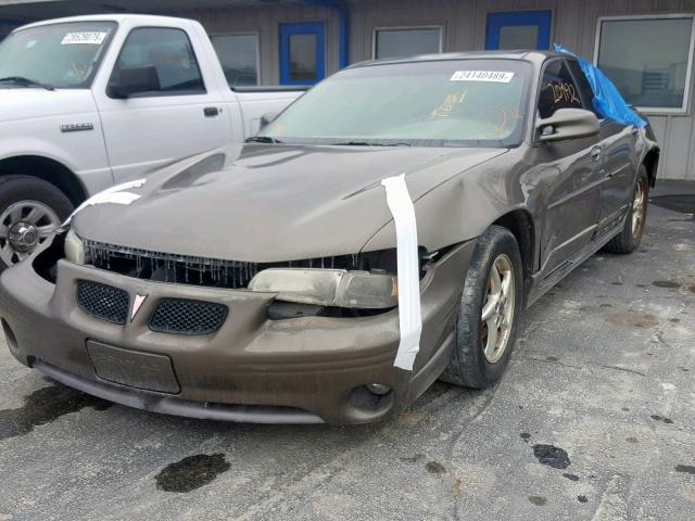1G2WP52K71F177424 - 2001 PONTIAC GRAND PRIX GRAY photo 2