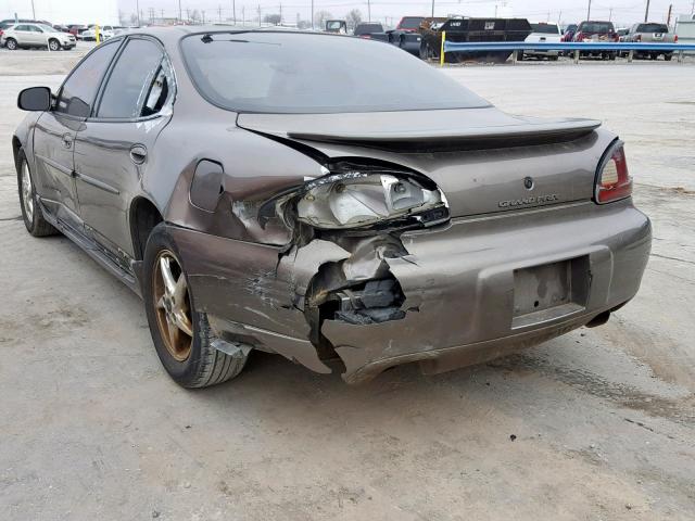 1G2WP52K71F177424 - 2001 PONTIAC GRAND PRIX GRAY photo 3
