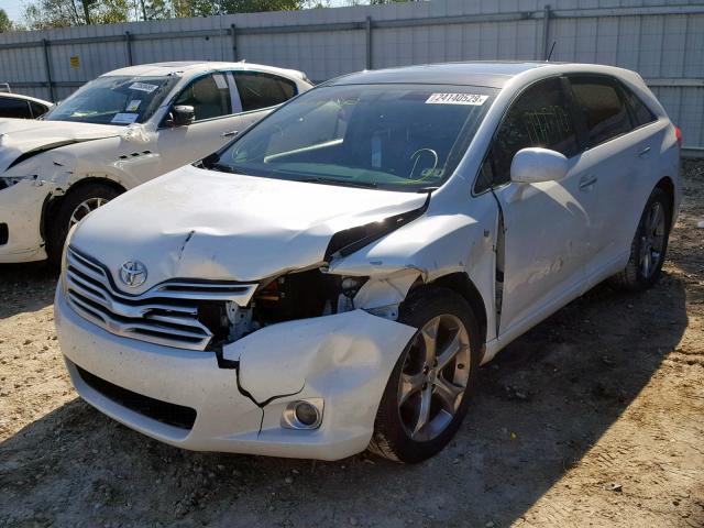 4T3ZK3BBXAU023980 - 2010 TOYOTA VENZA BASE WHITE photo 2