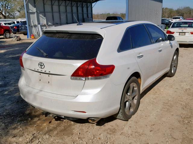 4T3ZK3BBXAU023980 - 2010 TOYOTA VENZA BASE WHITE photo 4