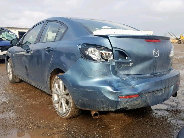 JM1BL1U55B1366979 - 2011 MAZDA 3 S BLUE photo 3