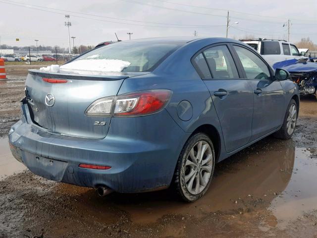 JM1BL1U55B1366979 - 2011 MAZDA 3 S BLUE photo 4