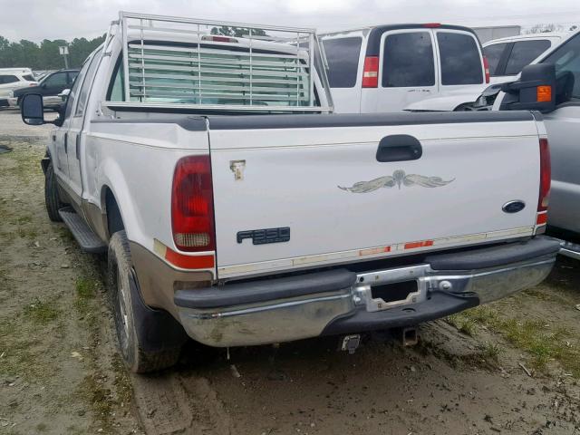 1FTSW30FXYEB27074 - 2000 FORD F350 SRW S WHITE photo 3