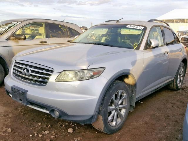 JNRAS08W57X202213 - 2007 INFINITI FX35 SILVER photo 2