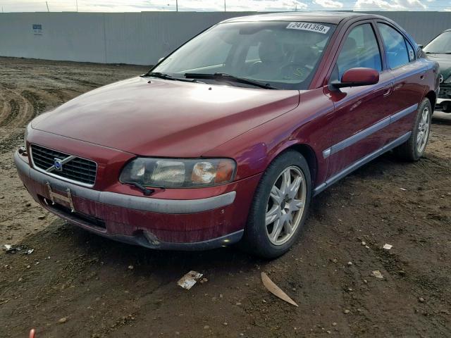 YV1RH59H042388759 - 2004 VOLVO S60 2.5T BURGUNDY photo 2