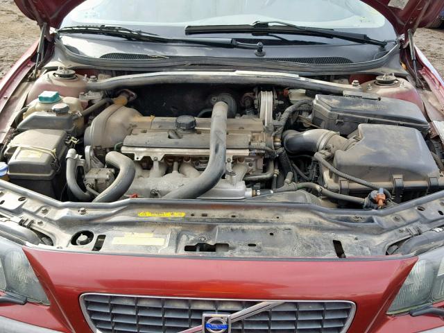 YV1RH59H042388759 - 2004 VOLVO S60 2.5T BURGUNDY photo 7