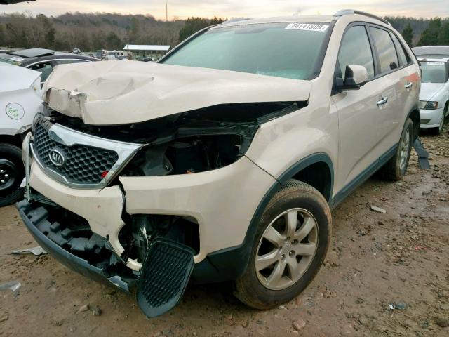 5XYKT4A29BG148796 - 2011 KIA SORENTO BA TAN photo 2