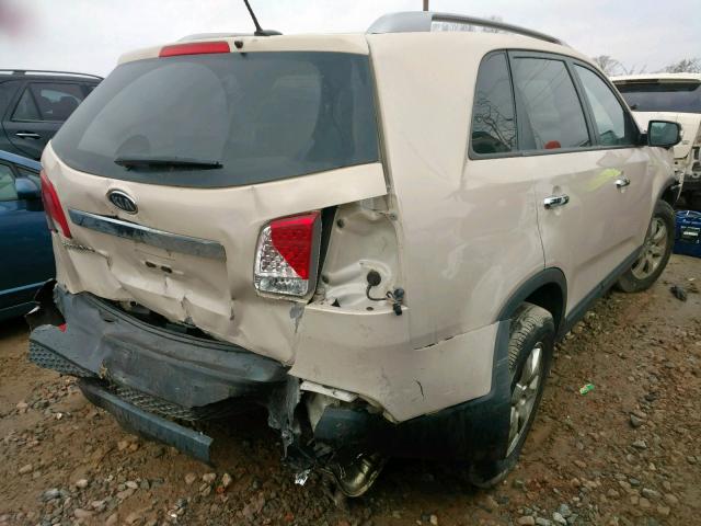 5XYKT4A29BG148796 - 2011 KIA SORENTO BA TAN photo 4