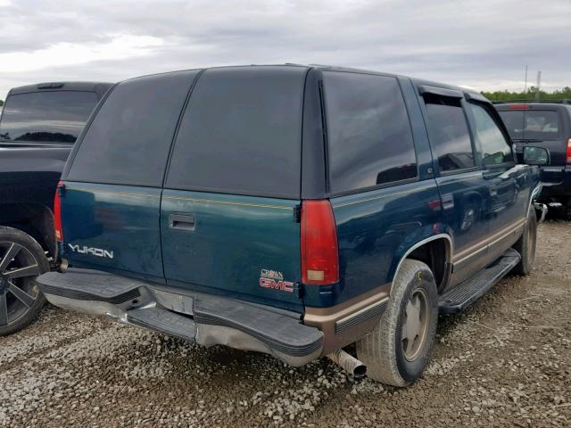 1GKEC13RXXR500092 - 1999 GMC YUKON GREEN photo 4