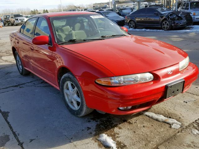 1G3NL52T1YC411404 - 2000 OLDSMOBILE ALERO GL RED photo 1