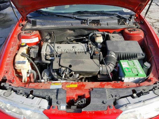 1G3NL52T1YC411404 - 2000 OLDSMOBILE ALERO GL RED photo 7