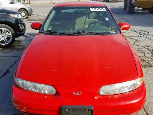 1G3NL52T1YC411404 - 2000 OLDSMOBILE ALERO GL RED photo 9