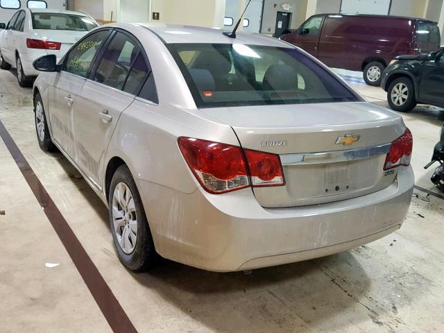 1G1PD5SHXC7298712 - 2012 CHEVROLET CRUZE LS GOLD photo 3