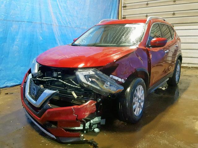 5N1AT2MV5HC852315 - 2017 NISSAN ROGUE SV RED photo 2