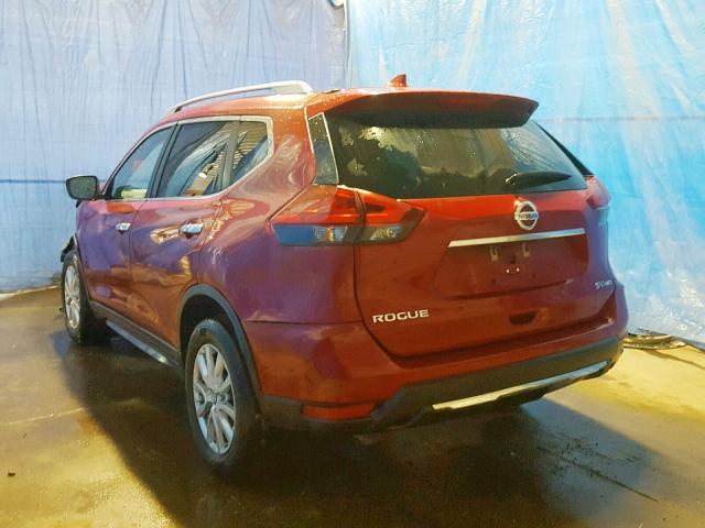 5N1AT2MV5HC852315 - 2017 NISSAN ROGUE SV RED photo 3