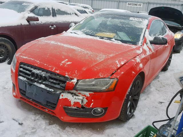 WAULFBFR6AA007878 - 2010 AUDI A5 PREMIUM RED photo 2