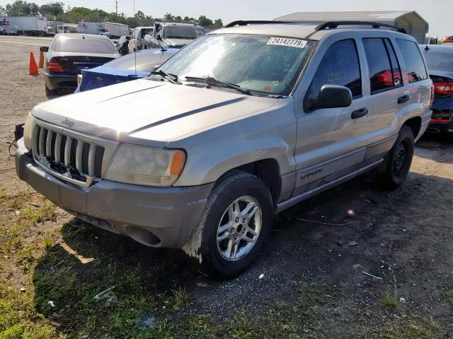 1J4GX48S94C295525 - 2004 JEEP GRAND CHER SILVER photo 2