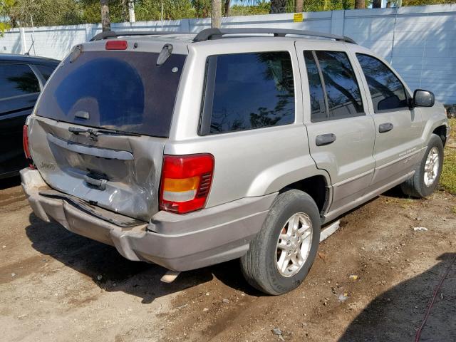 1J4GX48S94C295525 - 2004 JEEP GRAND CHER SILVER photo 4