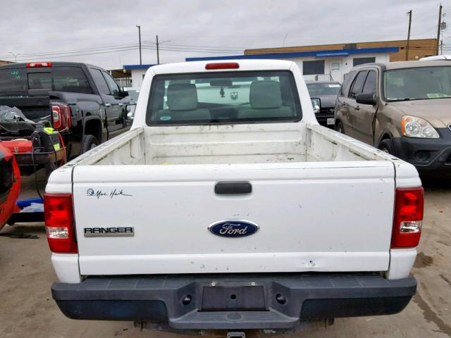 1FTKR1AD1BPA04526 - 2011 FORD RANGER WHITE photo 6