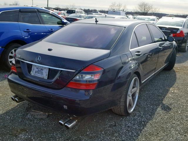 WDDNG71X97A064991 - 2007 MERCEDES-BENZ S 550 BLUE photo 4