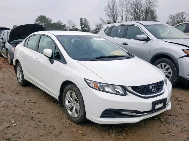 2HGFB2F59EH531933 - 2014 HONDA CIVIC LX WHITE photo 1