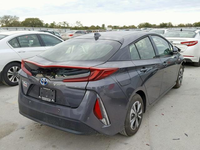 JTDKARFP4H3017635 - 2017 TOYOTA PRIUS PRIM ნაცრისფერი ფოტო 4