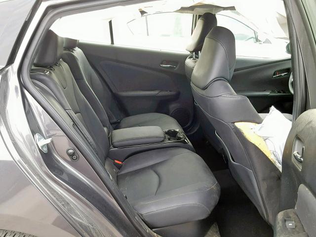 JTDKARFP4H3017635 - 2017 TOYOTA PRIUS PRIM ნაცრისფერი ფოტო 6