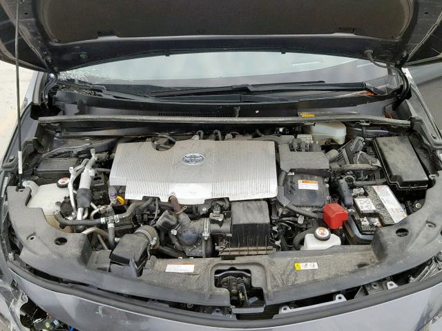 JTDKARFP4H3017635 - 2017 TOYOTA PRIUS PRIM ნაცრისფერი ფოტო 7