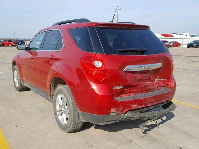 1GNALDEK6DZ102764 - 2013 CHEVROLET EQUINOX LT 红色 照片 3