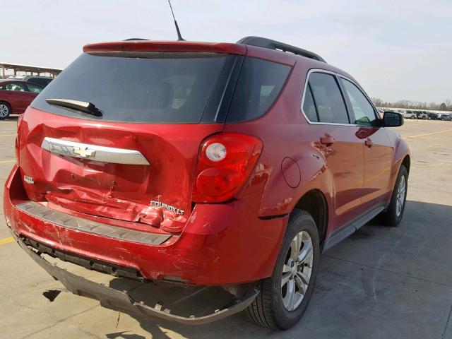 1GNALDEK6DZ102764 - 2013 CHEVROLET EQUINOX LT 红色 照片 4