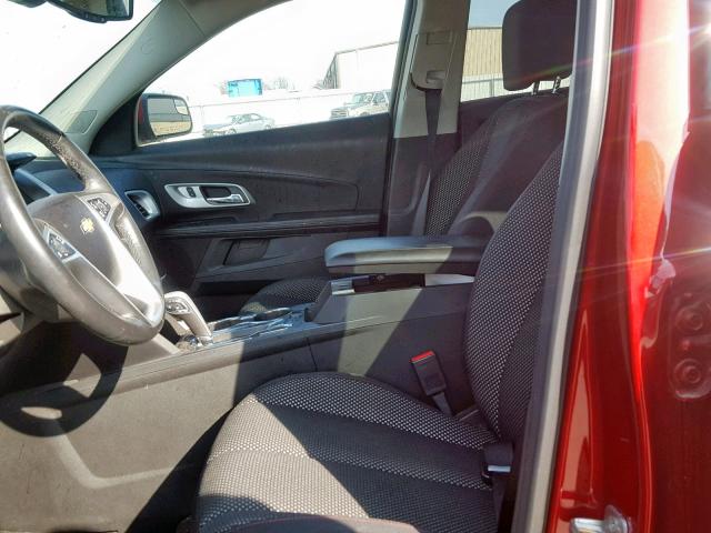 1GNALDEK6DZ102764 - 2013 CHEVROLET EQUINOX LT 红色 照片 5