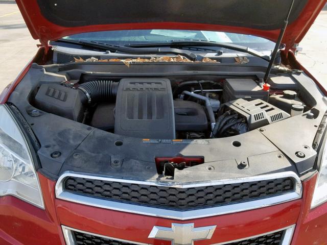 1GNALDEK6DZ102764 - 2013 CHEVROLET EQUINOX LT 红色 照片 7
