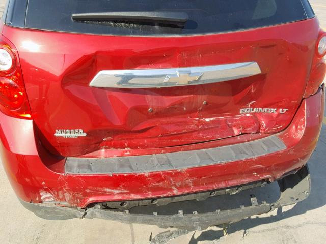 1GNALDEK6DZ102764 - 2013 CHEVROLET EQUINOX LT 红色 照片 9