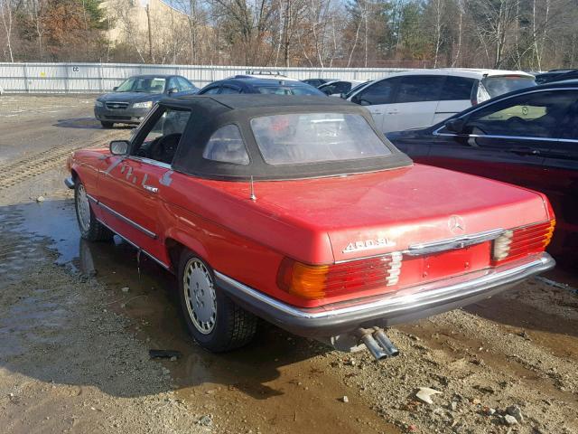 10704412002449 - 1972 MERCEDES-BENZ 450SL CONV RED photo 3