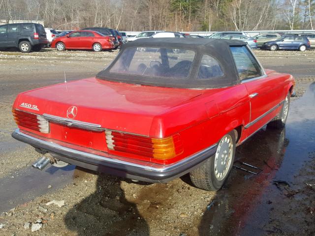 10704412002449 - 1972 MERCEDES-BENZ 450SL CONV RED photo 4