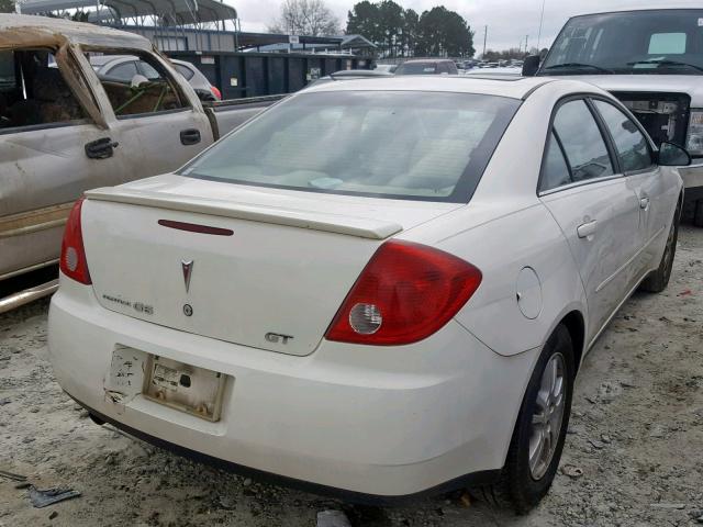 1G2ZH558364245621 - 2006 PONTIAC G6 GT WHITE photo 4