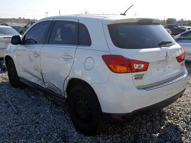 4A4AP4AU0DE002731 - 2013 MITSUBISHI OUTLANDER WHITE photo 3