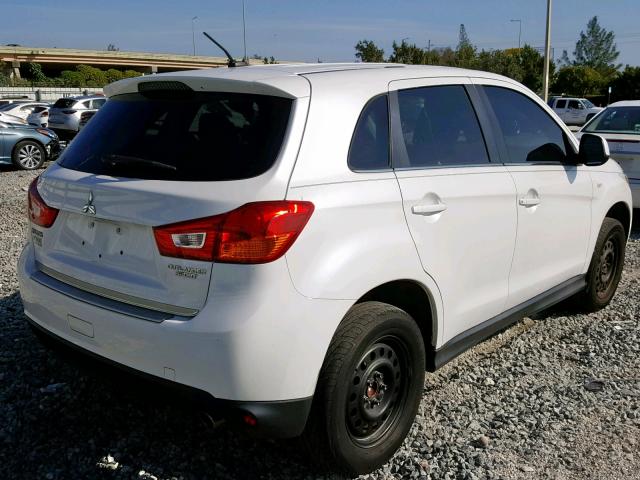 4A4AP4AU0DE002731 - 2013 MITSUBISHI OUTLANDER WHITE photo 4