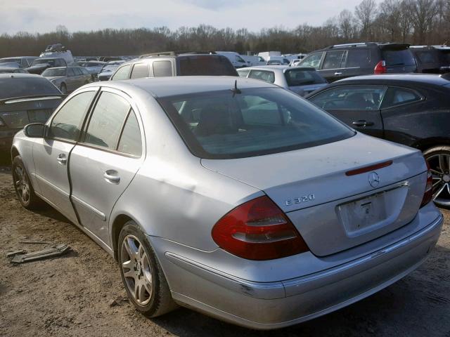 WDBUF65J03A132810 - 2003 MERCEDES-BENZ E 320 SILVER photo 3