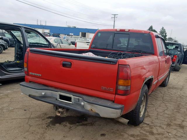 2GTEC19T4X1558500 - 1999 GMC NEW SIERRA RED photo 4