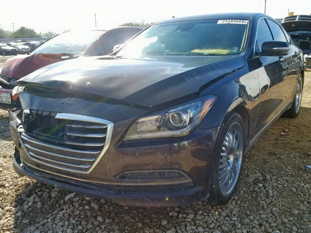 KMHGN4JE8HU174898 - 2017 HYUNDAI GENESIS BLACK photo 2